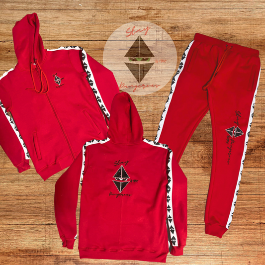 SDBTINK FLEECE SUIT “RED”